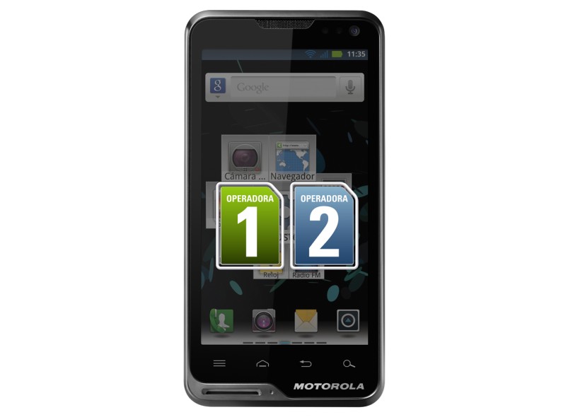 Celular Motorola Atrix TV XT687 Câmera 8 Megapixels Desbloqueado 2 Chips Android 4,0 3G Wi-Fi