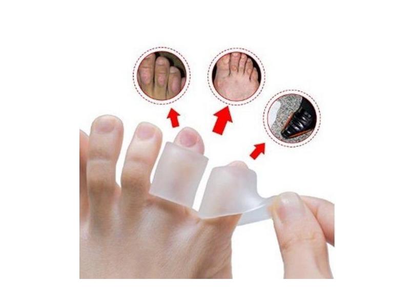 4 Anel Protetor Dedos Silicone Anti Calos Bolha Tênis Sapato - Fwc