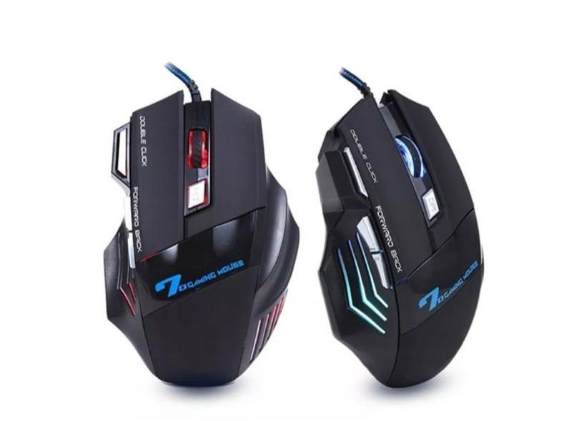 Mouse Gamer X7 Multicolor Com 7 Botões Para Pcs / Notebooks
