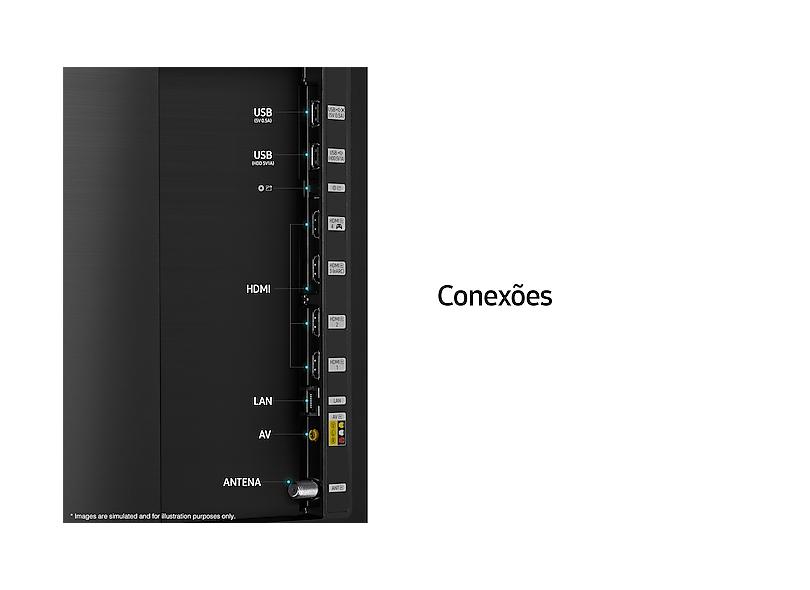 Smart TV TV QLED 55 " Samsung 4K HDR 55Q80A 4 HDMI