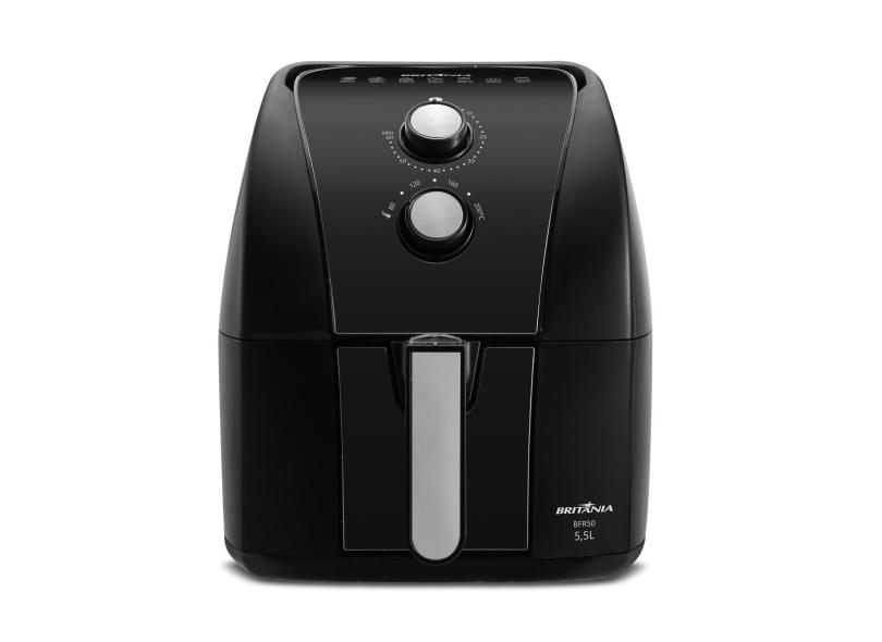 Fritadeira Elétrica Sem óleo Air Fryer Britânia Redstone BFR50 Capacidade do Cesto 5,5l 