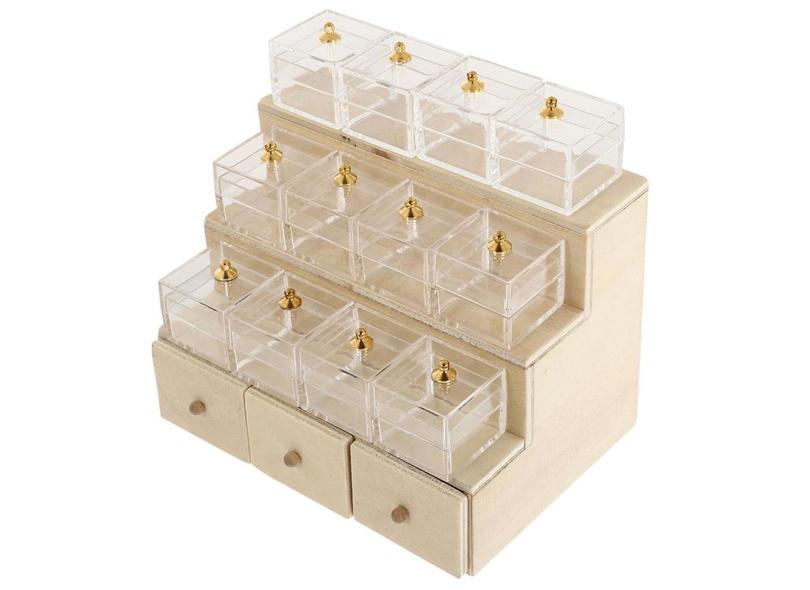 Mini gabinete brightfufu modelo em miniatura Toy Wood para OB11 em ...