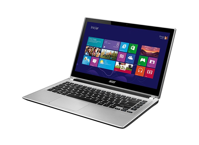 Notebook Acer Aspire Intel Core i7 3517U 3ª Geração 8 GB 1 TB LED 15,6" Touchscreen Windows 8 V5-571PG-9818