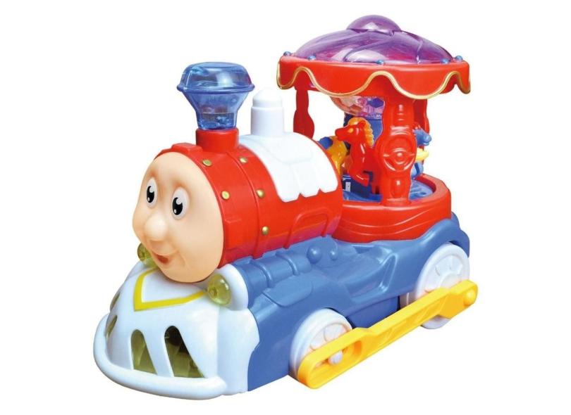 Brinquedo Trem Carrossel Bate e Volta Com Luzes Dm Toys com o Melhor Preço  é no Zoom