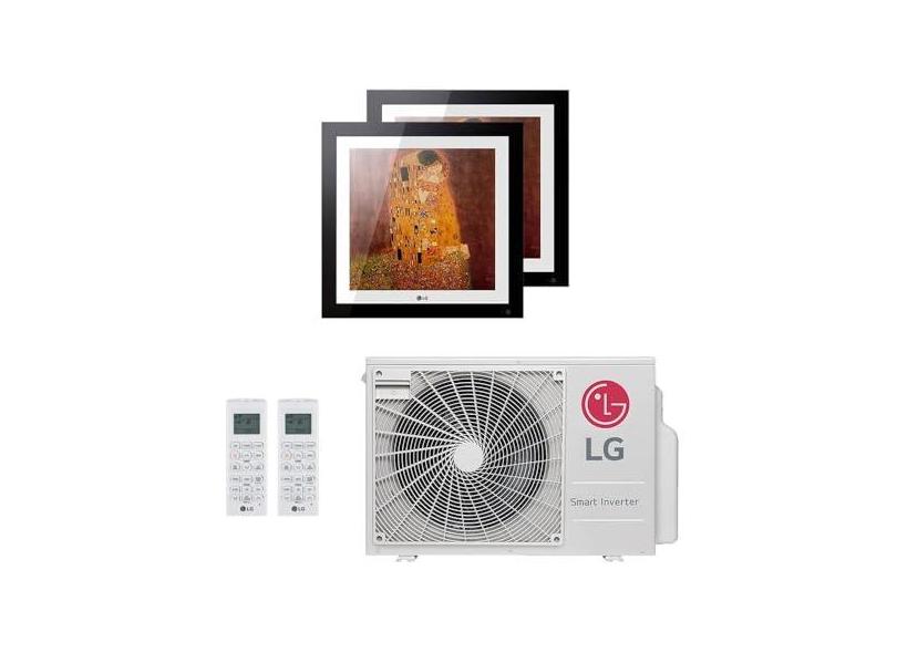 Ar-Condicionado Multi Split Inverter LG 18.000 (2x Evap Artcool Gallery 12.000) Quente/Frio 220V