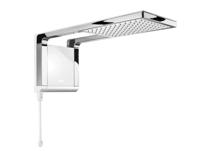 Chuveiro Elétrico Lorenzetti Acqua Storm Ultra Branco e Cromado 220V 7800W Para Clima Frio