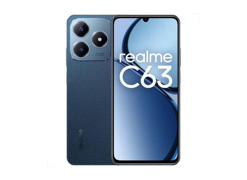 Celular Realme C63 128gb Dual Sim 6gb Smartphone Original, Azul