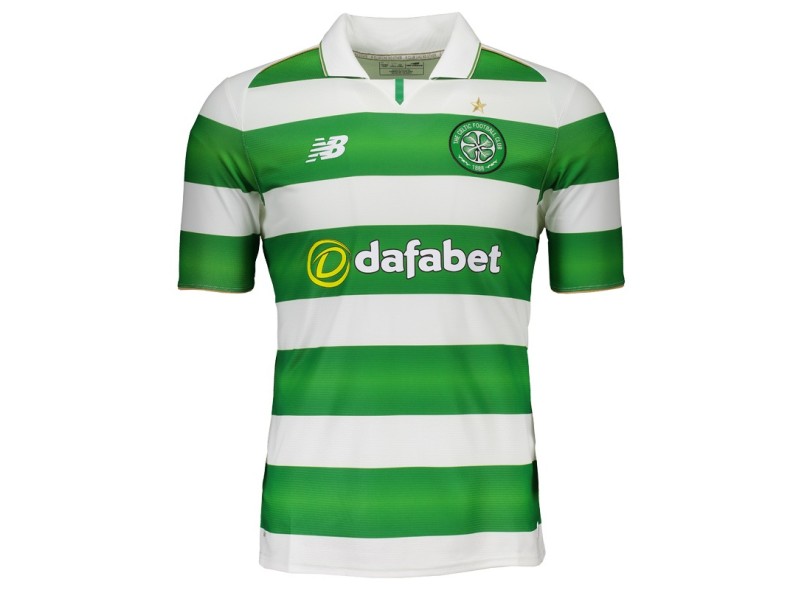 Camisa Torcedor Celtic I 2016/17 com Número New Balance