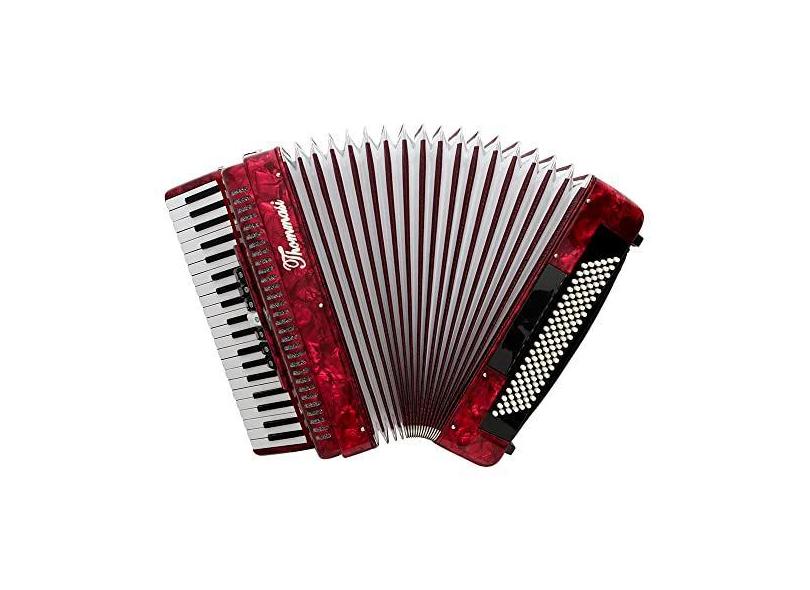 Acordeon 120 Baixos 41 Teclas TA 12009 Vermelho Thommasi