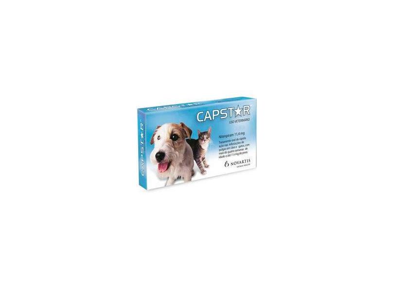 Capstar Novartis 11,4mg Cães Gatos Até 11kg 6 Comprimidos em Promoção é ...