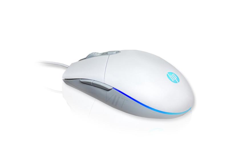 Mouse Para Jogo hp M260  Original - 800 A 6400dpi, Led rgb, Ergonômico, Cabo 1.5m - 7ZZ82AA