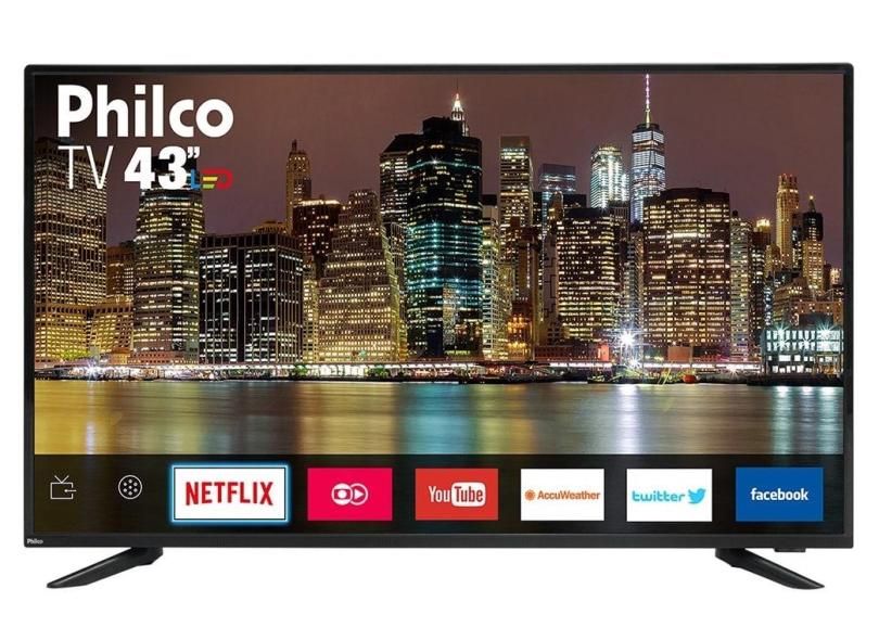 Smart TV TV LED 43" Philco Full HD Netflix PTV43E60SN 3 HDMI