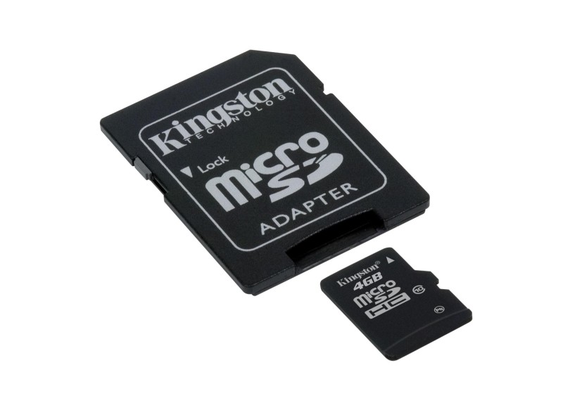 Cartão de Memória Micro SDHC Kingston 4 GB SDC10/4GB