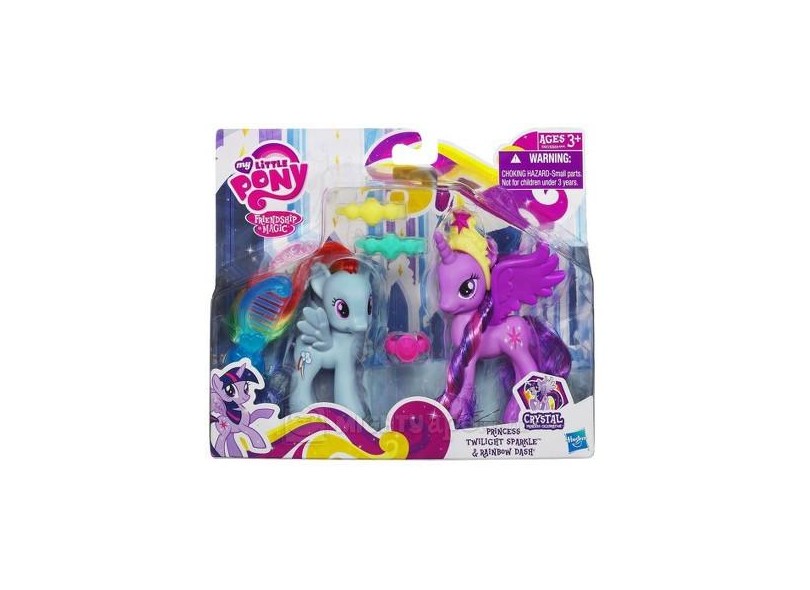Boneca My Little Pony Princesas Twilight Sparkle e Rainbow Dash Hasbro