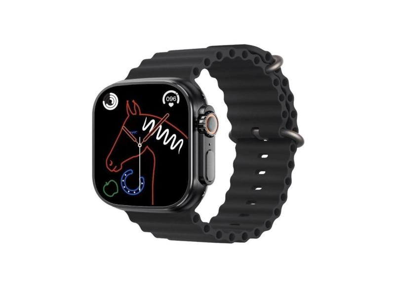 Smartwatch Relógio Inteligente Iwo HW68 Ultra Series 8 49mm Dt8 IP68 NFC Com Gps Atende Ios Android-Unissex