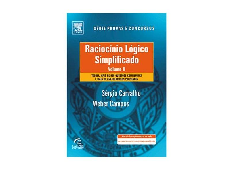 Raciocínio Lógico Simplificado - Volume 2 - Weber Campos - 9788535238549