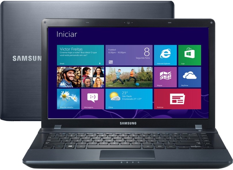Notebook Samsung ATIV Book 2 AMD E Series E1-1500 4GB de RAM HD 500 GB LED 14" Windows 8 NP275E4E-KD2
