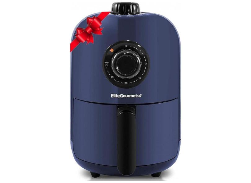 Fritadeira Elétrica AirFryer 1L de Capacidade e Desligamento Automático, 1000W, 110v, ELITE GOURMET EAF1121BG, Azul