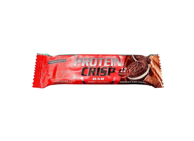 Barra Protein Crisp Bar 12g de Proteína Cookies and Cream 45g