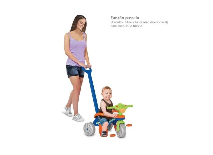 Triciclo Infantil Com Empurrador Bandeirante Triciclo Smart