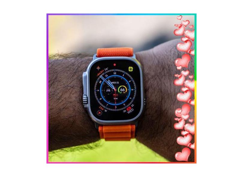 Relógio Inteligente para Casais Apaixonados Smartwatch Ultra 9 Relogio