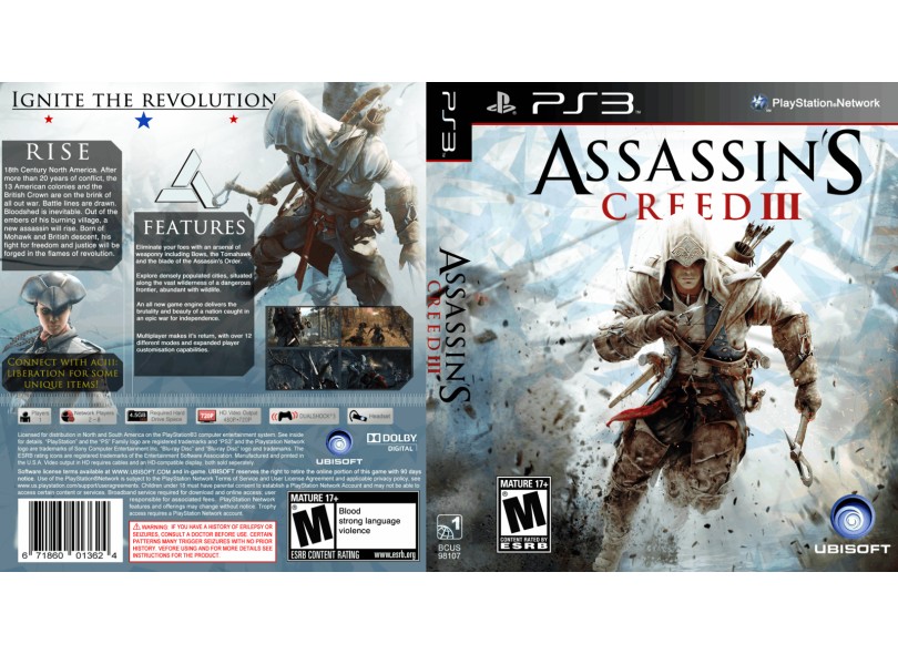 Assassin's Creed III - Jogo PS3 Midia Fisica - Sony - Jogos de