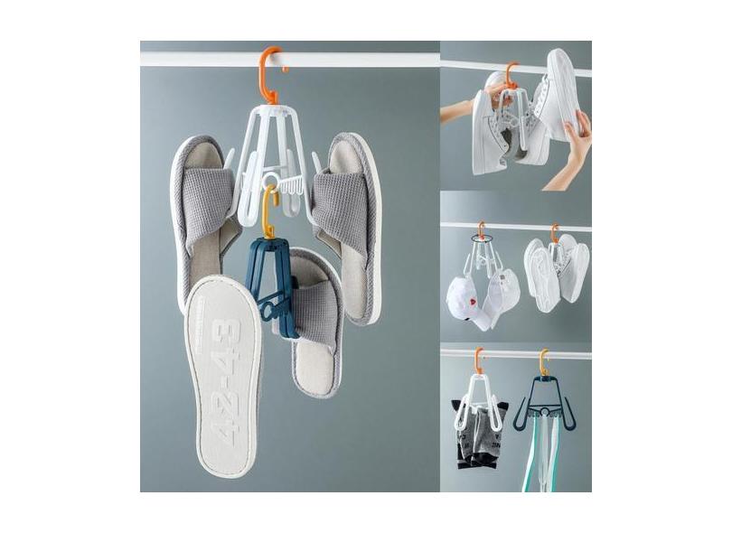 Kit 2 Varais De Pendurar Tenis Para 4 Pares De Calcados De Plastico -
