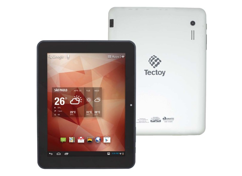 Tablet Tectoy 8 GB 8" Wi-Fi Suporte para Modem 3G Android 4.1 (Jelly Bean) 2 MP TT-2800