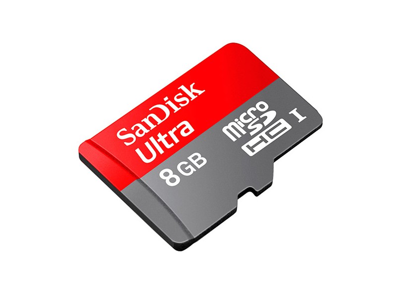 Cartão de Memória Micro SDHC-I com Adaptador SanDisk Ultra 8 GB SDSDQUI-008G