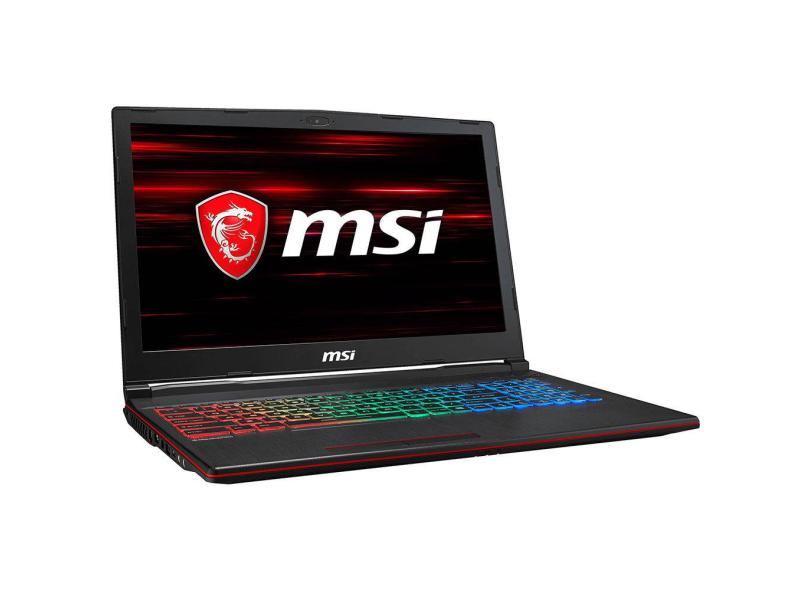 Notebook MSI Intel Core i7 8750H 8ª Geração 16 GB de RAM 1024 GB 500.0 GB 15.6 " GeForce GTX 1060 Windows 10 GP63