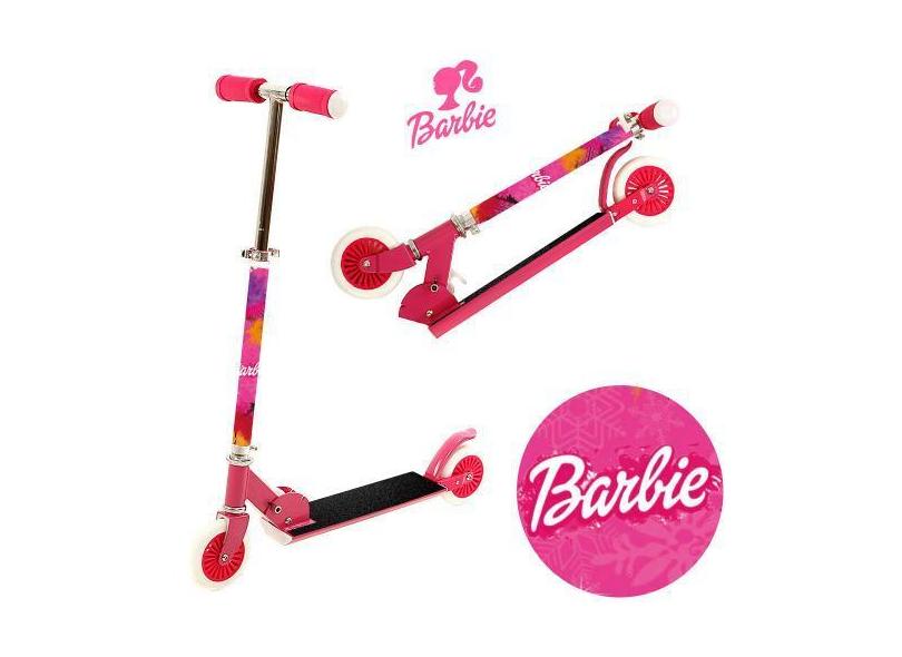 Patinete Barbie De 2 Rodas Infantil De Menina Rosa - Bbr Toys