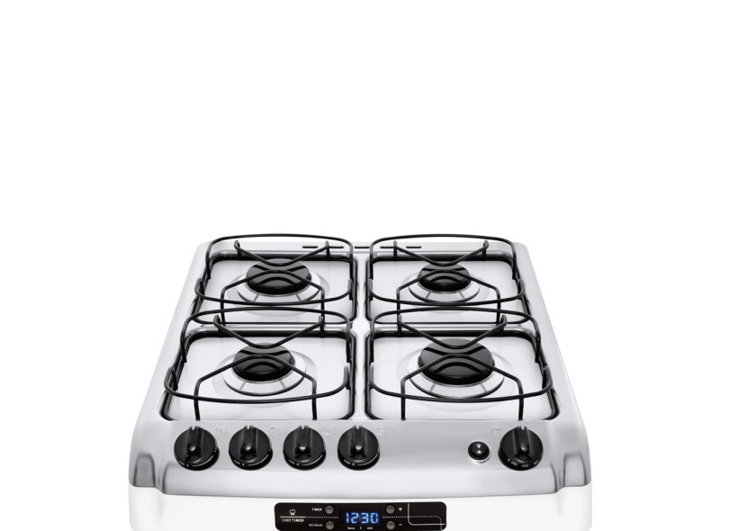 Fogão de Piso Electrolux Chef 4 Bocas Acendimento Automático Acabamento Inox 52SPX