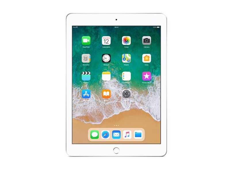 Apple iPad 6第 32gb IPad 6° Geração A1893, 32GB, Wi-Fi, Biometria, Tela De 9.7