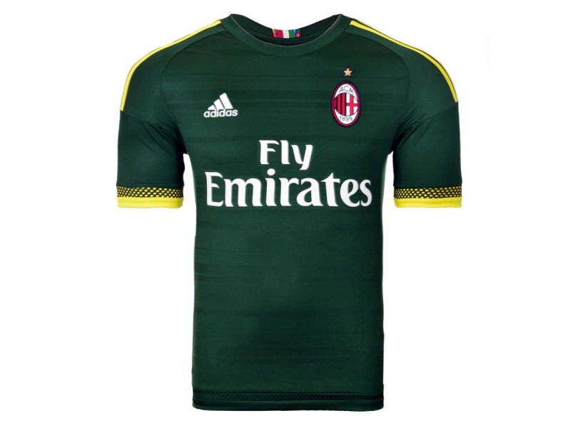 Camisa Torcedor infantil Milan III 2015/16 sem Número Adidas