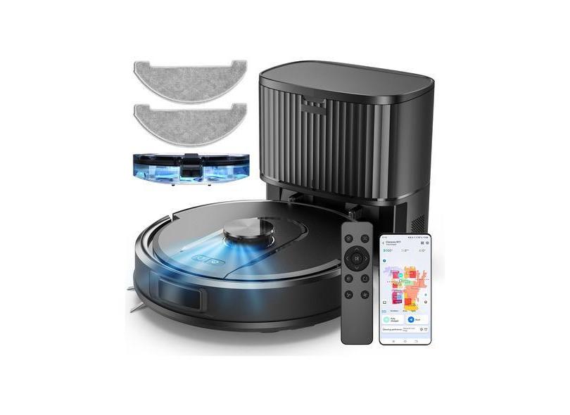 Aspirador De Pó Robô Psuk Self-emptying 3000pa Suction 180mi Cleanova