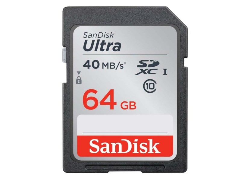 Cartão de Memória SDXC-I SanDisk Ultra 64 GB SDSDUN-064G-G46