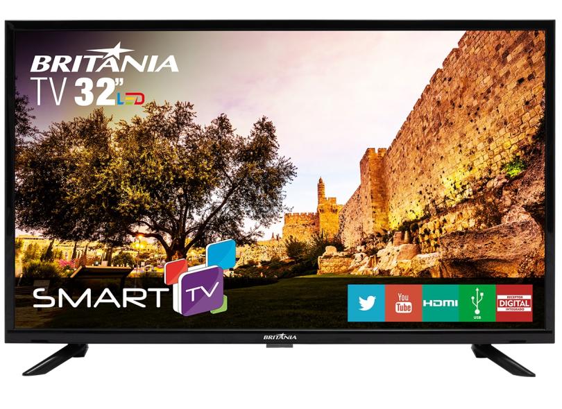 Smart TV TV LED 32 " Britânia Netflix BTV32G51SN 2 HDMI