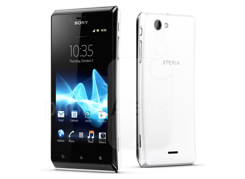 Smartphone Sony Xperia J Câmera 5 Megapixels Desbloqueado Android 4.0 (Ice Cream Sandwich) Wi-Fi 3G
