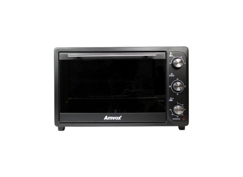 Forno Elétrico Bancada 45 Litros 220 Black 1600w Timer Amvox