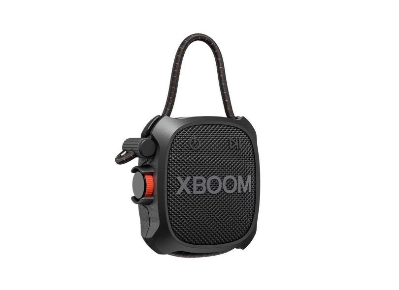 Caixa de Som Bluetooth LG XBOOM GO XG2T Portátil, com Resistência Militar, Proteção IP67 à prova d'água, 10 horas de Bateria e Cordão Ajustável - 5W
