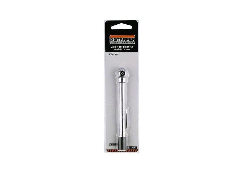 Calibre para pneu tipo canudo simples 10/50psi Starfer