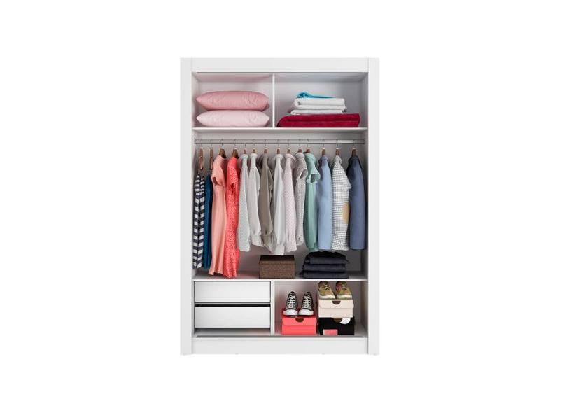 Guarda-Roupa Solteiro 2 Portas 2 Gavetas Dallas Madesa