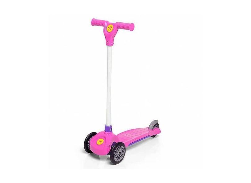 Patinete Infantil Trinet 3 Rodas Rosa Calesita 70Kg