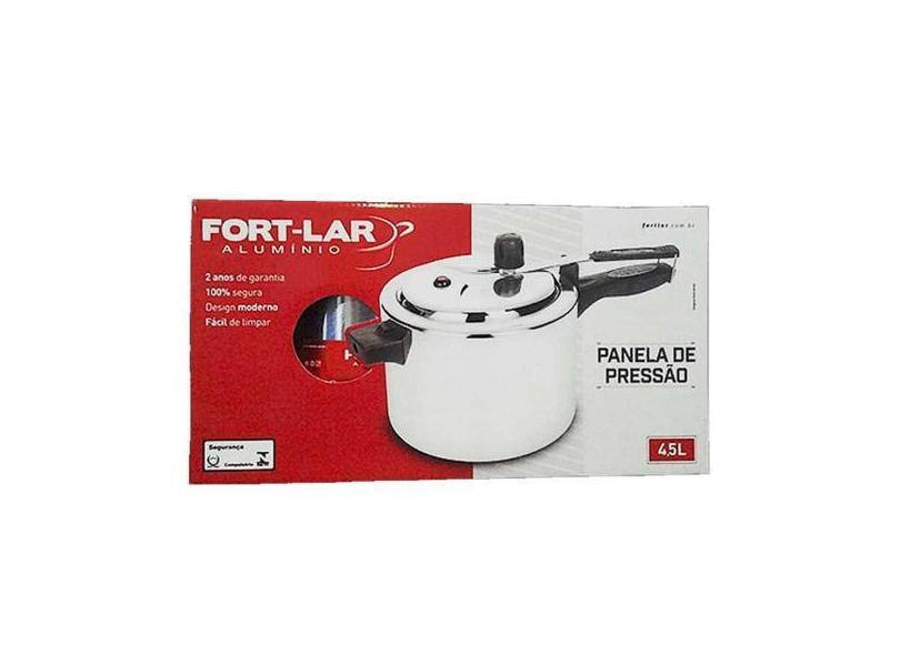 Panela De Pressao Polida 4,5L Fort Lar