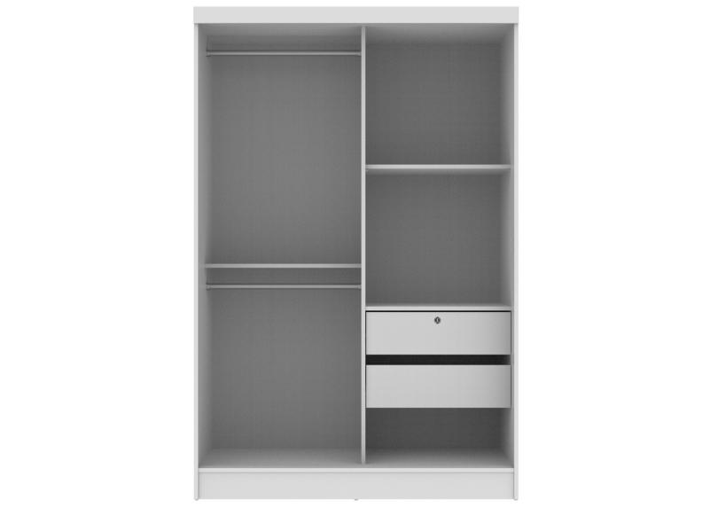 Guarda-Roupas Solteiro 2 Portas 2 Gavetas Luke Madesa