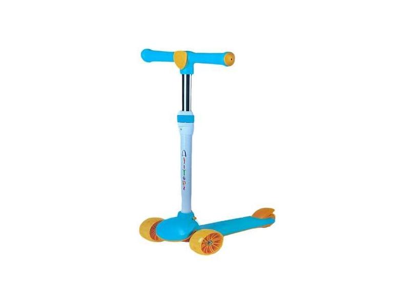 Patinete infantil 3 rodas dobravél Azul Claro - AliToys