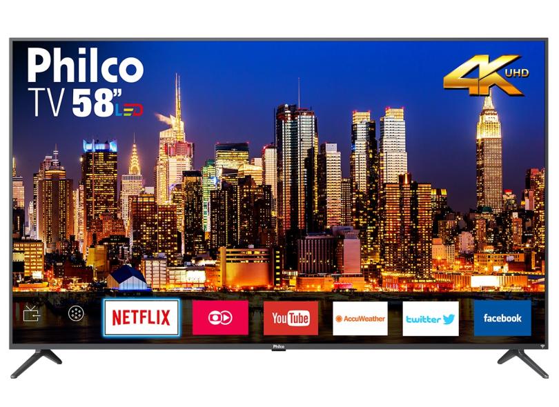 Smart TV TV LED 58 " Philco 4K Netflix PTV58F60SN 3 HDMI