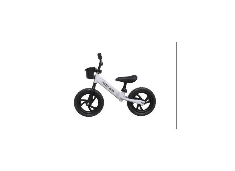 Balance Bike Meteorito Hoop 12 Para Menino E Menina Branca - Lightbek