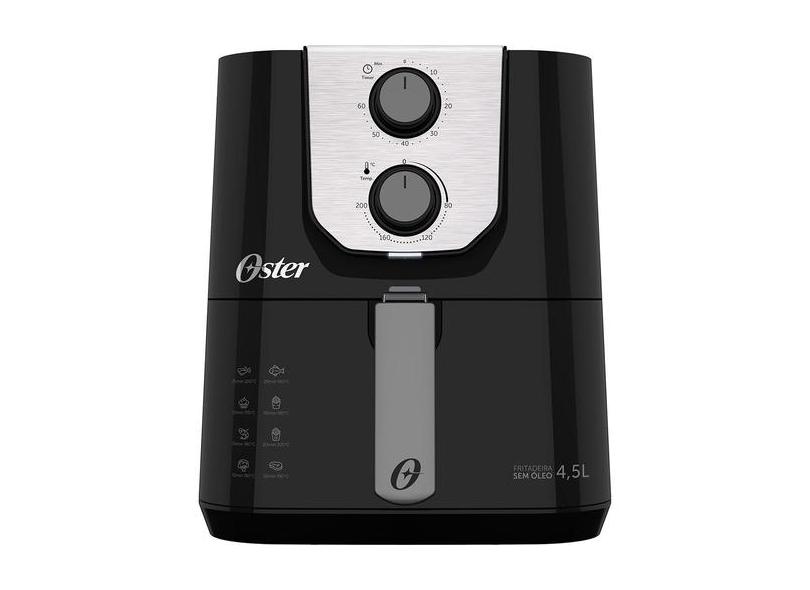 Fritadeira Elétrica 4,5l 1500w Air Fryer Black Perform Oster Black Perform