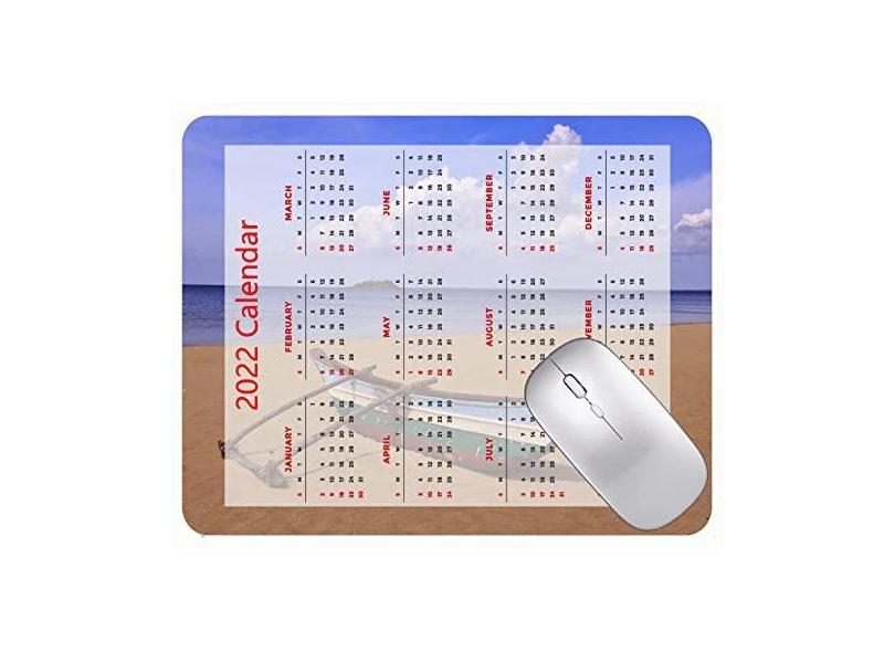 Mouse pad para jogos com design especial 2022, mouse pad para praia, barco, nuvens do mar, antiderrapante, mouse pad de borracha